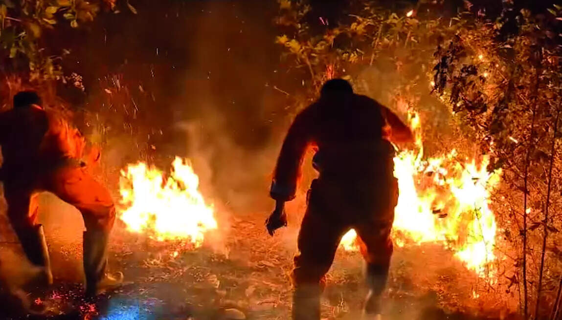 Fire engulfs Raia hill again, officials say ‘deliberate act’