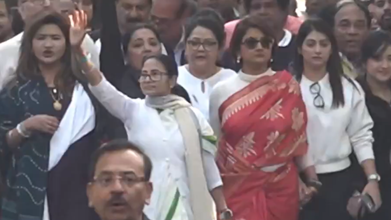 Mamata hits the streets: Bengal CM leads Kolkata rally against ED raids on I-PAC; watch