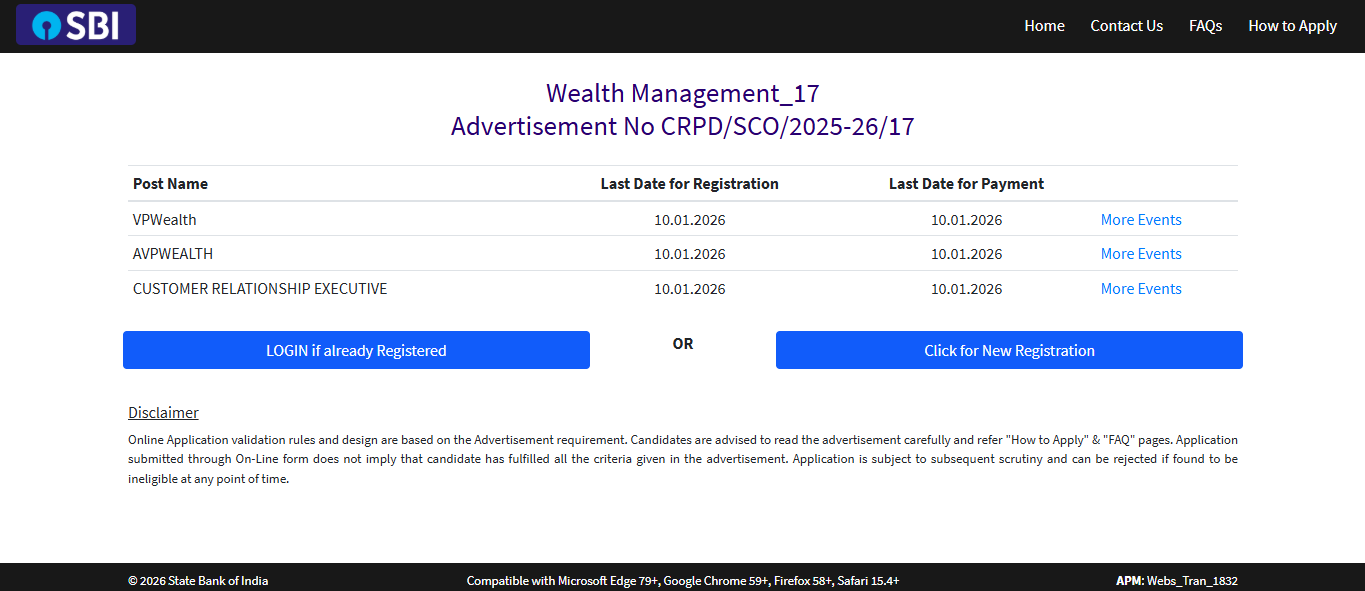 SBI SO recruitment 2025: Registration window closes tomorrow for 996 posts; direct link to apply here