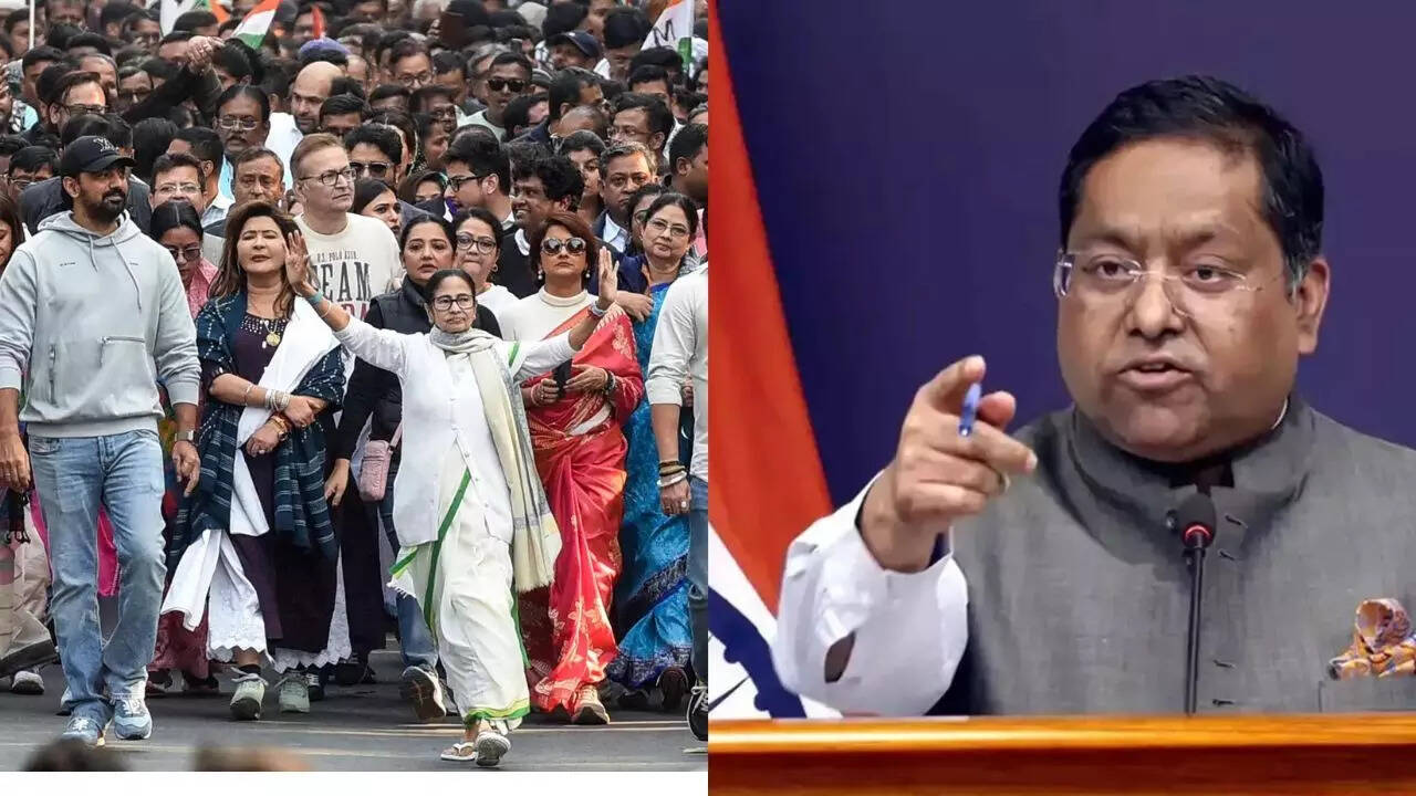 Evening news wrap: Mamata Banerjee leads march against ED raids; MEA rebuts US commerce secy's trade deal remarks and more