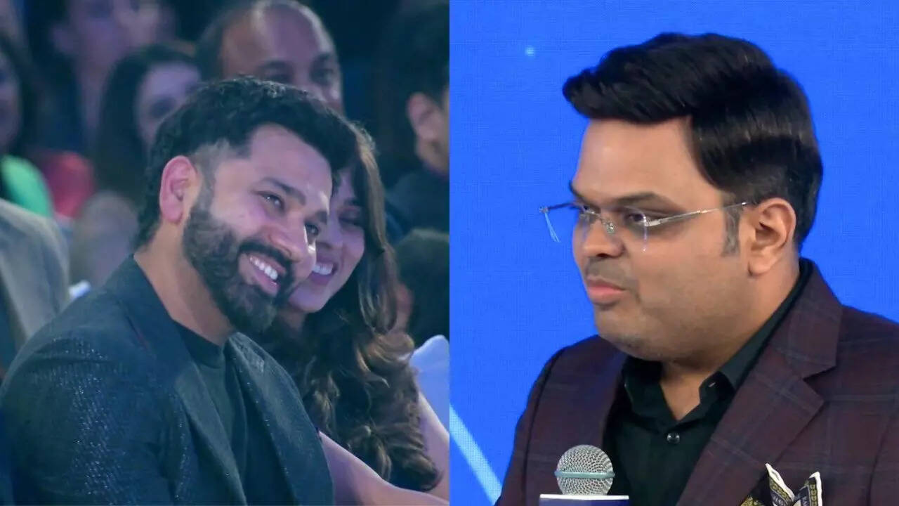 Jay Shah calls Rohit 'our captain'; batter's reaction goes viral - Watch