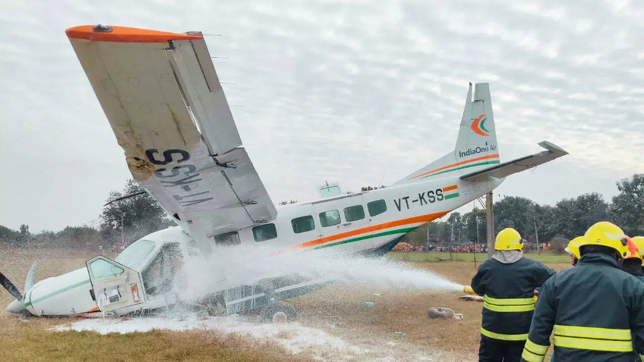'Technical snag detected': Small aircraft crashes near Odisha's airstrip; pilot sustains injuries