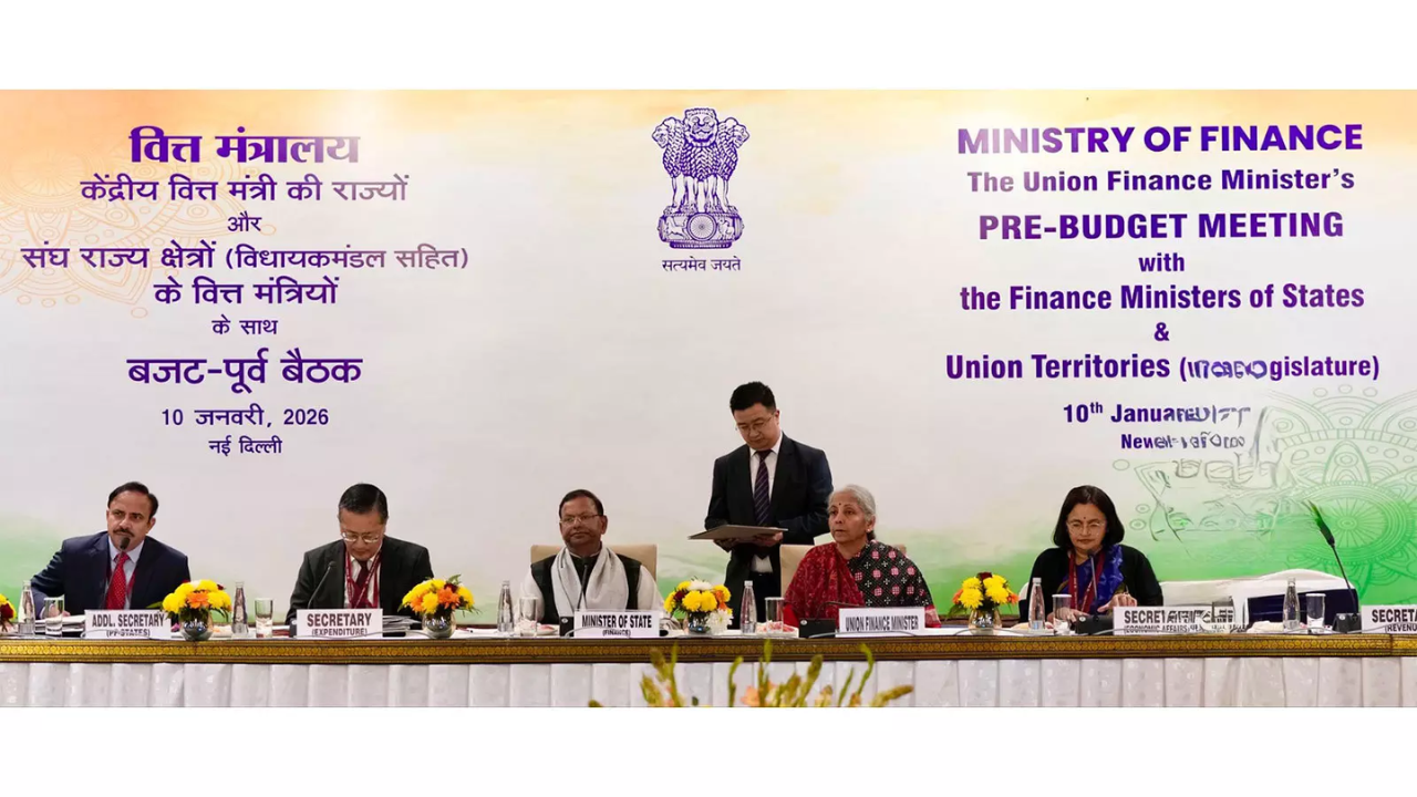 Finance minister chairs pre-budget consultation meeting with states, Union territories