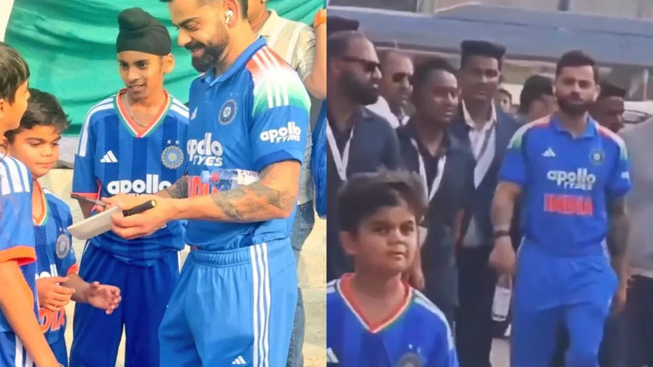 'Mini VK'! Virat Kohli meets his childhood lookalike; fans go wild — watch