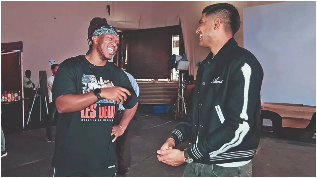 KSI with Shubman Gill