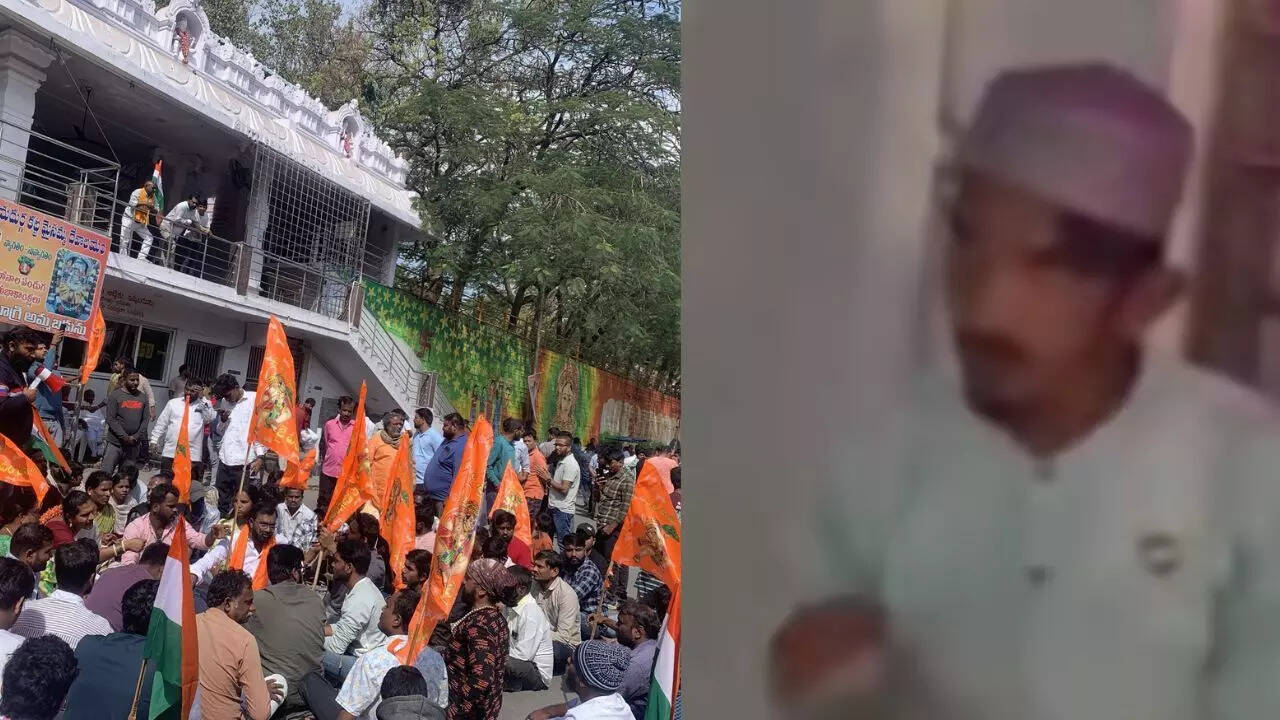 Massive protests in Hyderabad: 26-year-old man beaten, arrested for desecrating Katta Maisamma Temple; accused of urinating within premises
