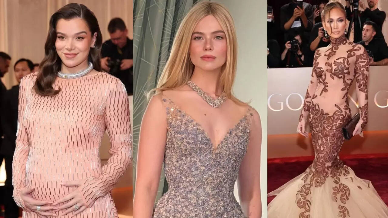 Celebrities showcase standout fashion at Golden Globes