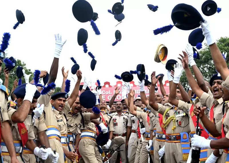 Families witness CRPF recruits complete passing out parade