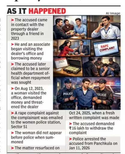 Doctor poses as health official, tries to extort Gurgaon property dealer, held