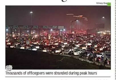 VIP visit chokes Delhi-Gurgaon Expressway, commuters crawl through chaos