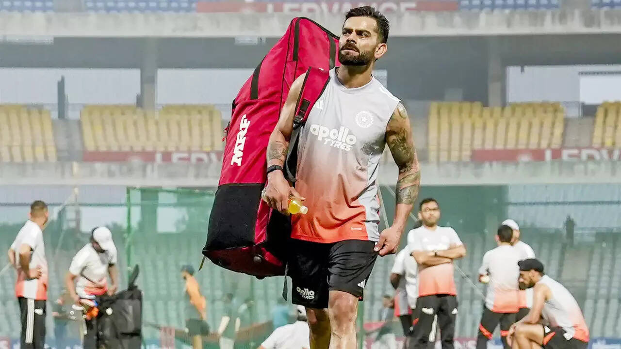 Virat Kohli's pre-batting routine goes viral: Perfume, cream and ... - WATCH