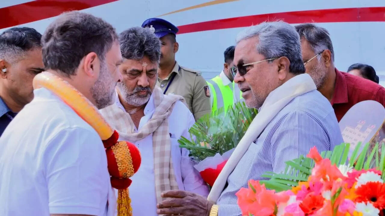 Troubleshooter Rahul? Siddaramaiah, Shivakumar meet Cong leader; power struggle continues