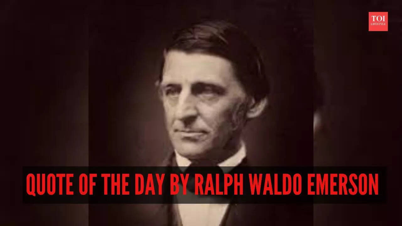 Quote of the day by Ralph Waldo Emerson: “The purpose of life is not to be happy...” 