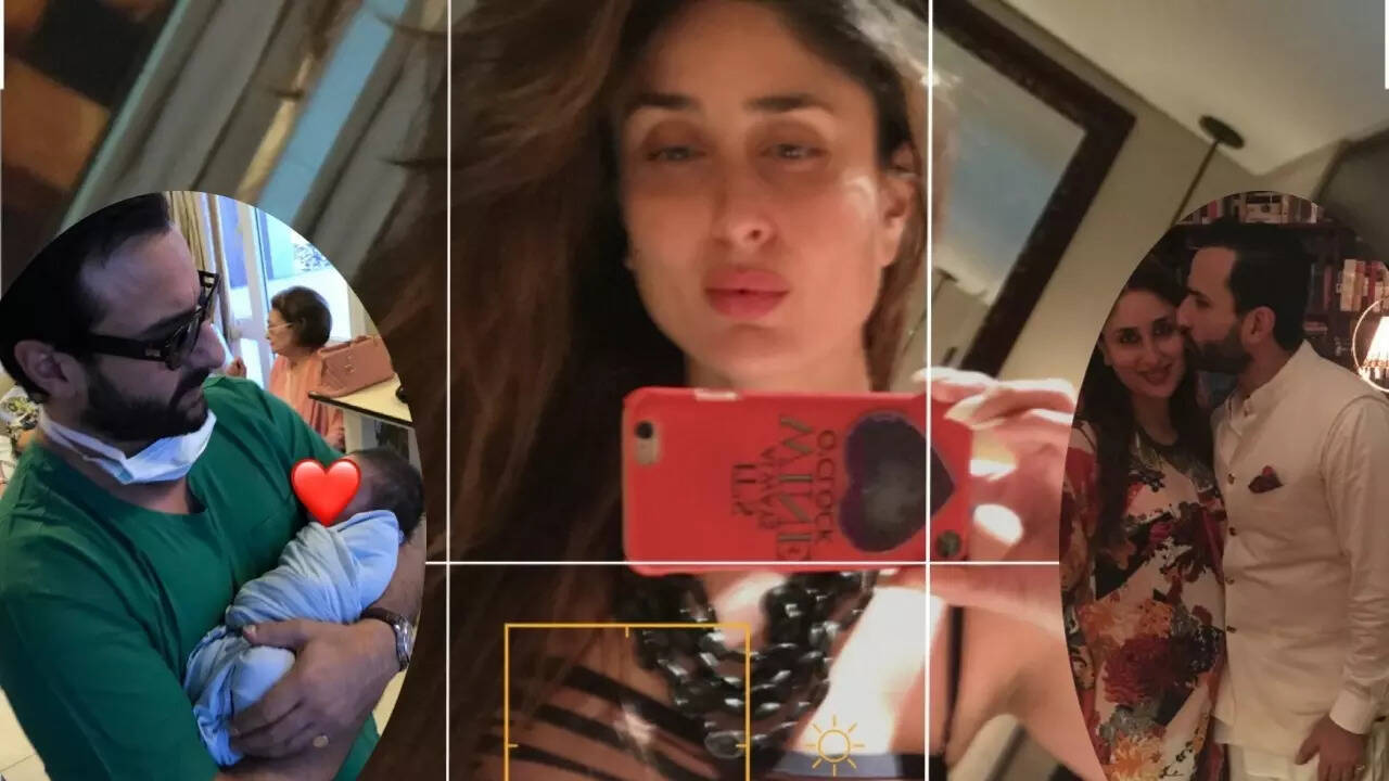 Kareena drops UNSEEN pregnancy PICS, glimpse of newborn Taimur