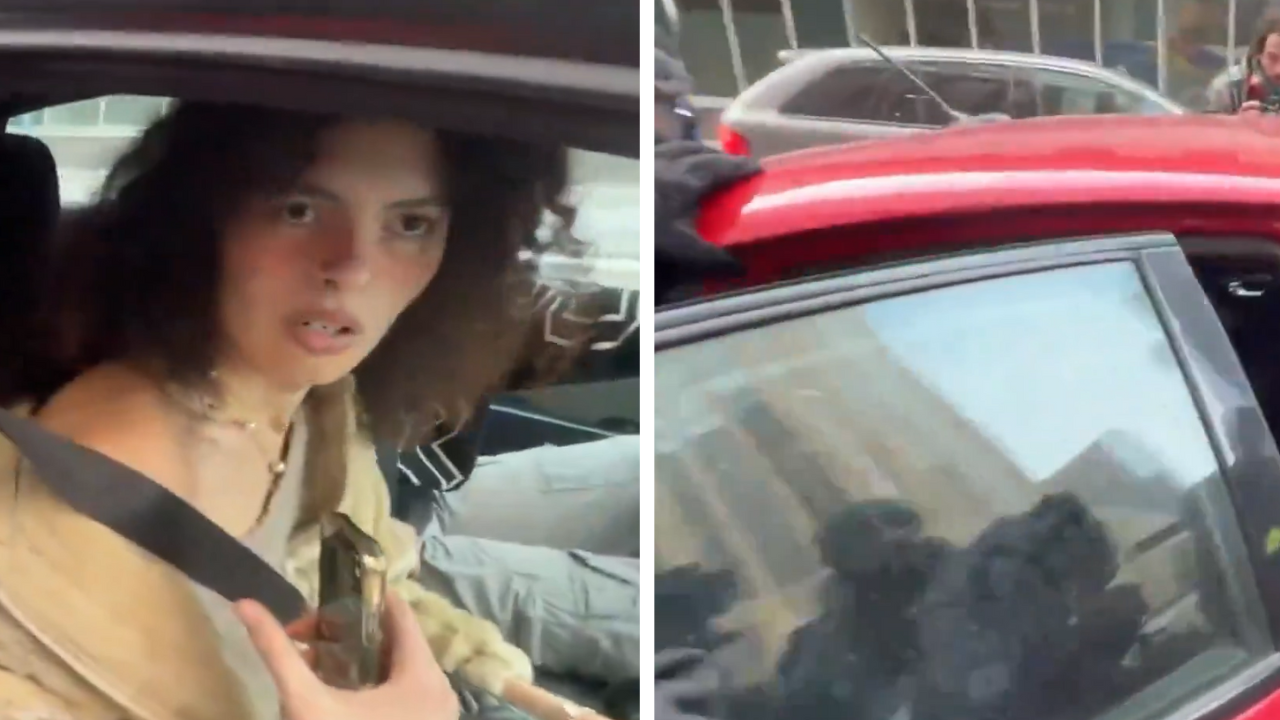 Woman who gave Jake Lang ride after mob attack says she dropped him after learning he is pro‑ICE