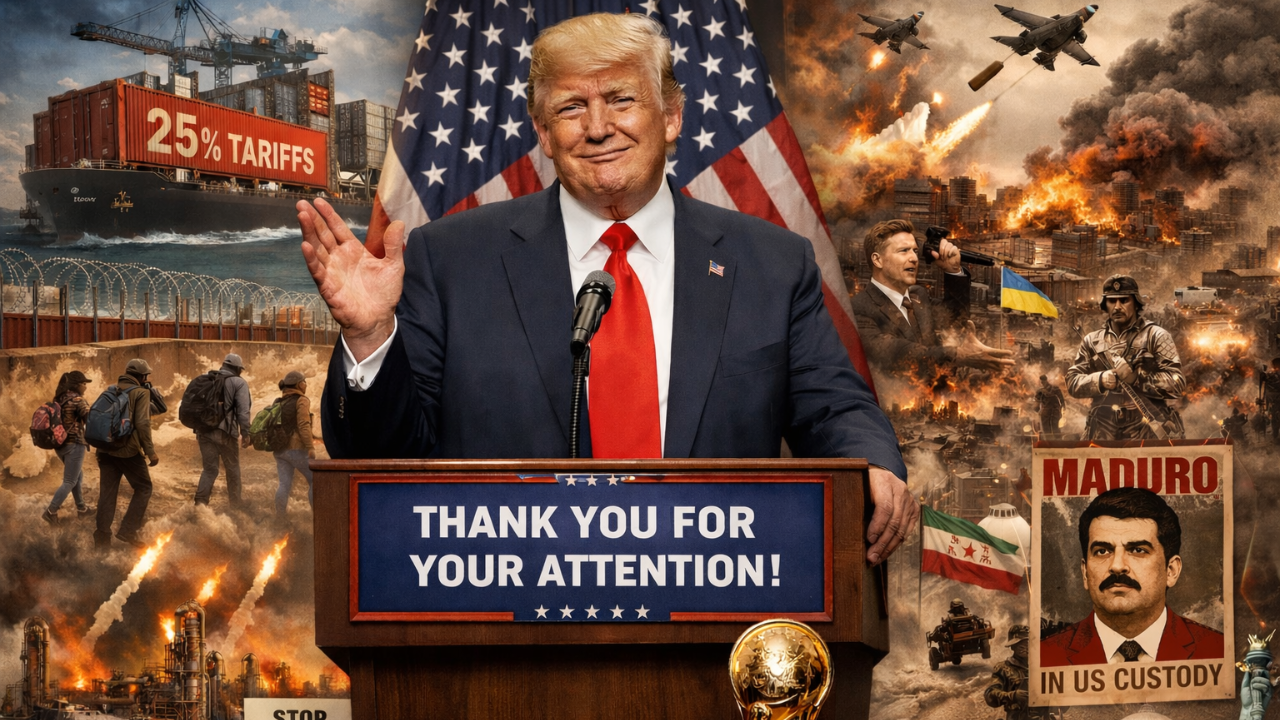 Never a dull moment in Trump 2.0: Tariffs, airstrikes &amp; year that kept world on edge