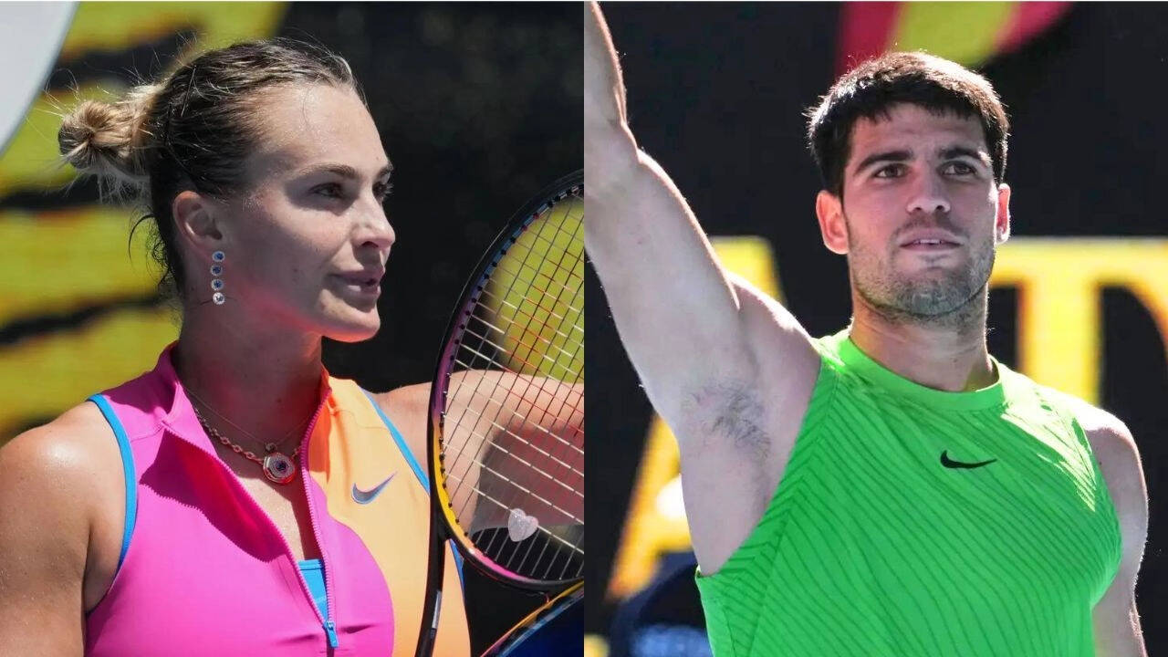 AO: Medvedev survives four-set scare; Alcaraz, Sabalenka advance