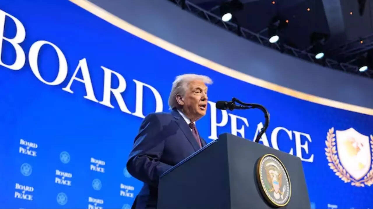 Trump’s ‘Board of Peace’ logo draws flak online, critics call it US-centric