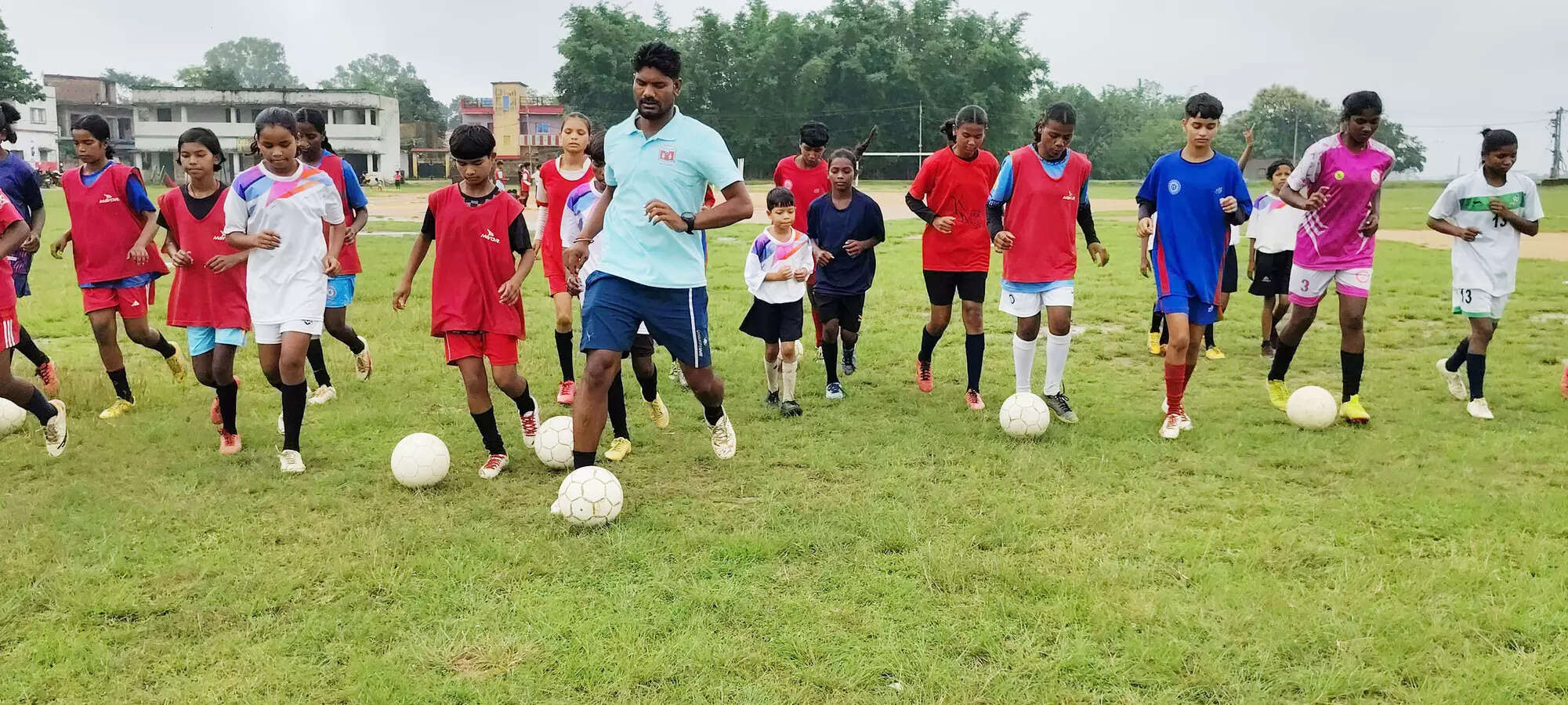 A former footballer nurtures rural girls to link them with soccer