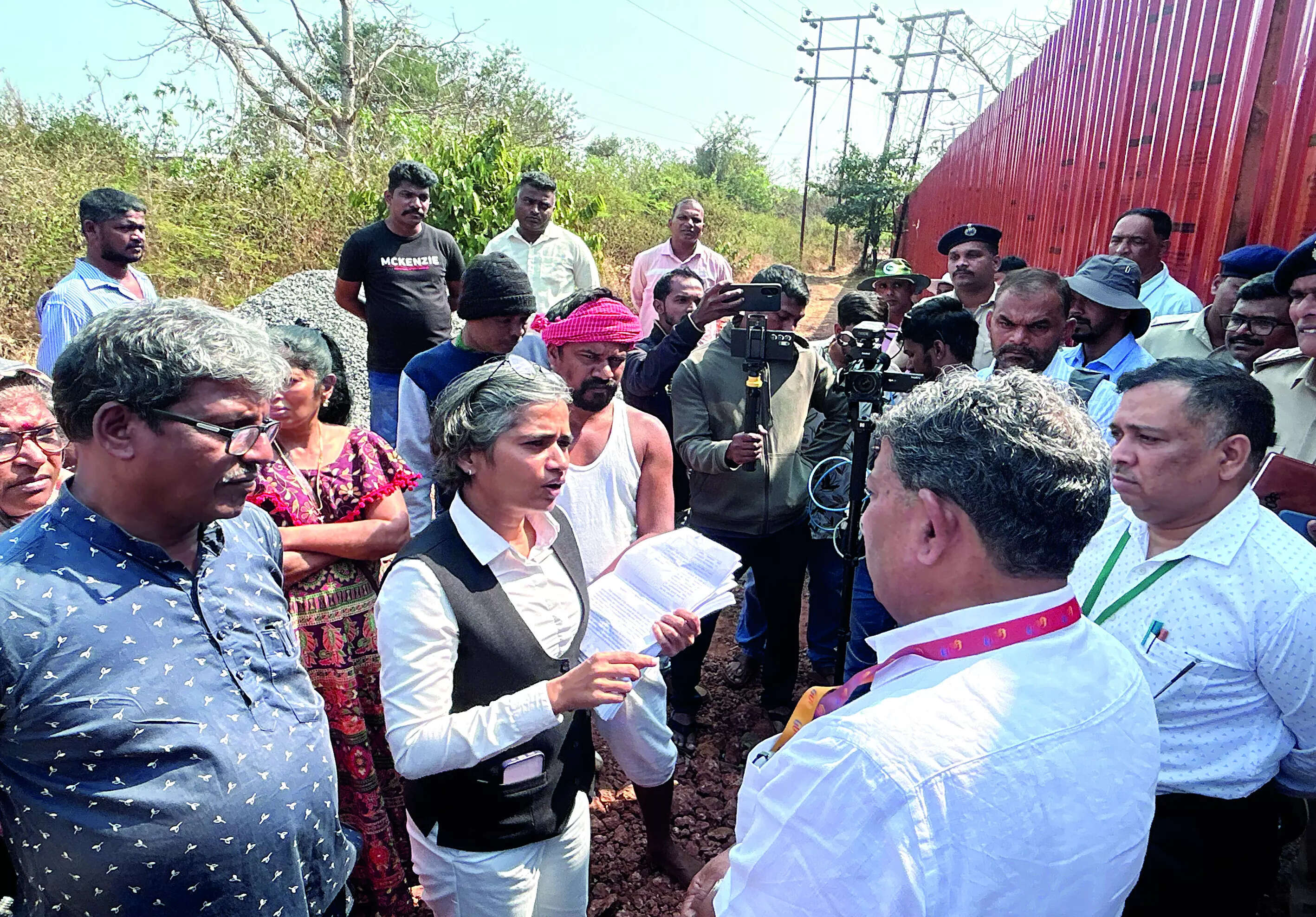 Unity Mall land survey today