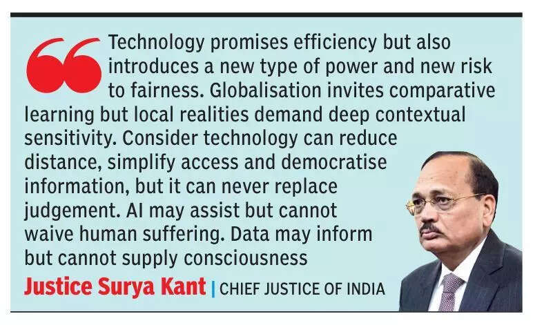 Justice systems facing different kind of pressure due to technology, AI: CJI