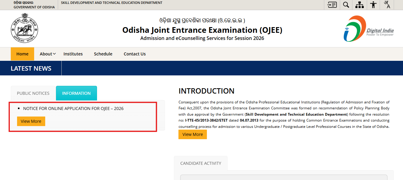 OJEE 2026 tentative exam dates released: Application process to begin tomorrow, details here