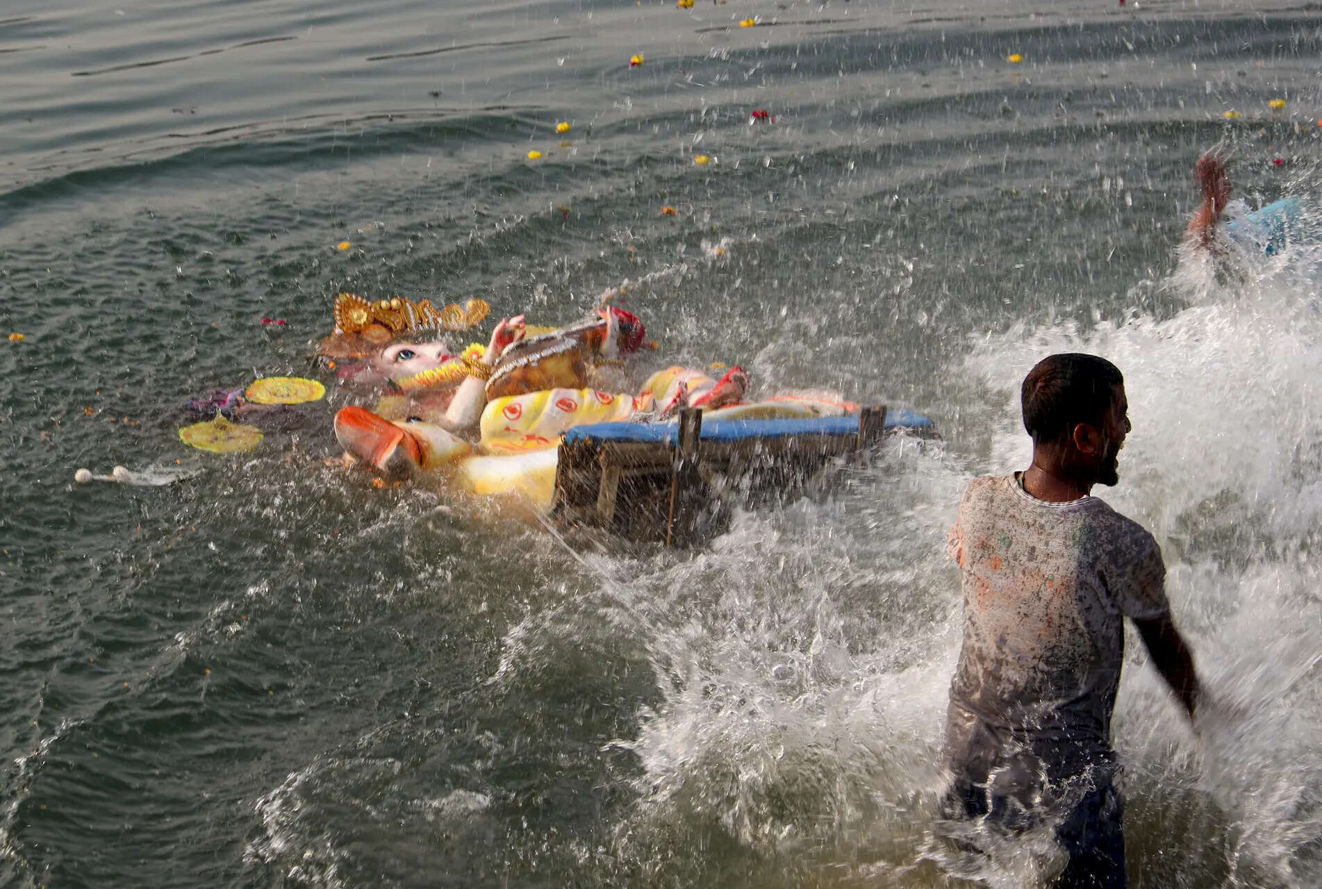 4 cops, 15 others injured in stone pelting during idol immersion in Ramgarh