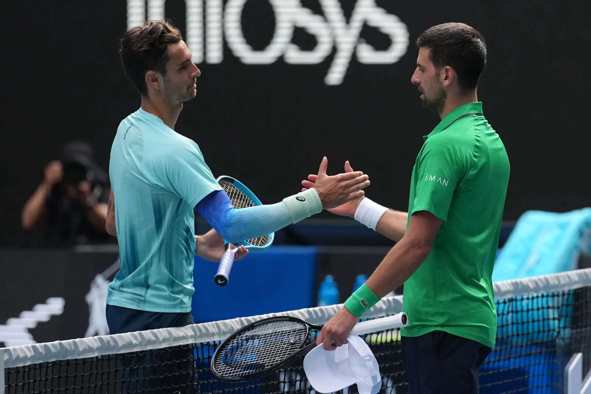 ‘I was on my way home’: Djokovic survives scare to reach Aus Open semis