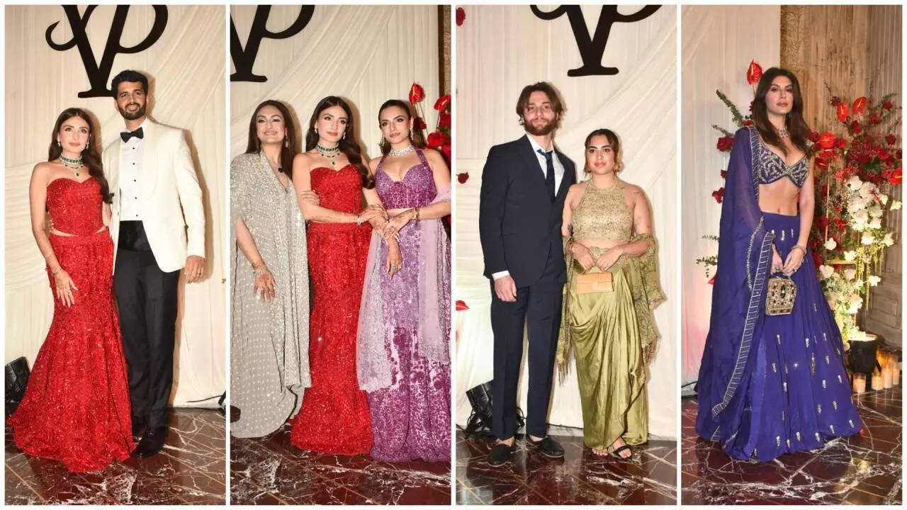 Prakriti–Vijay wedding reception: Sisters Akriti-Sukriti shine