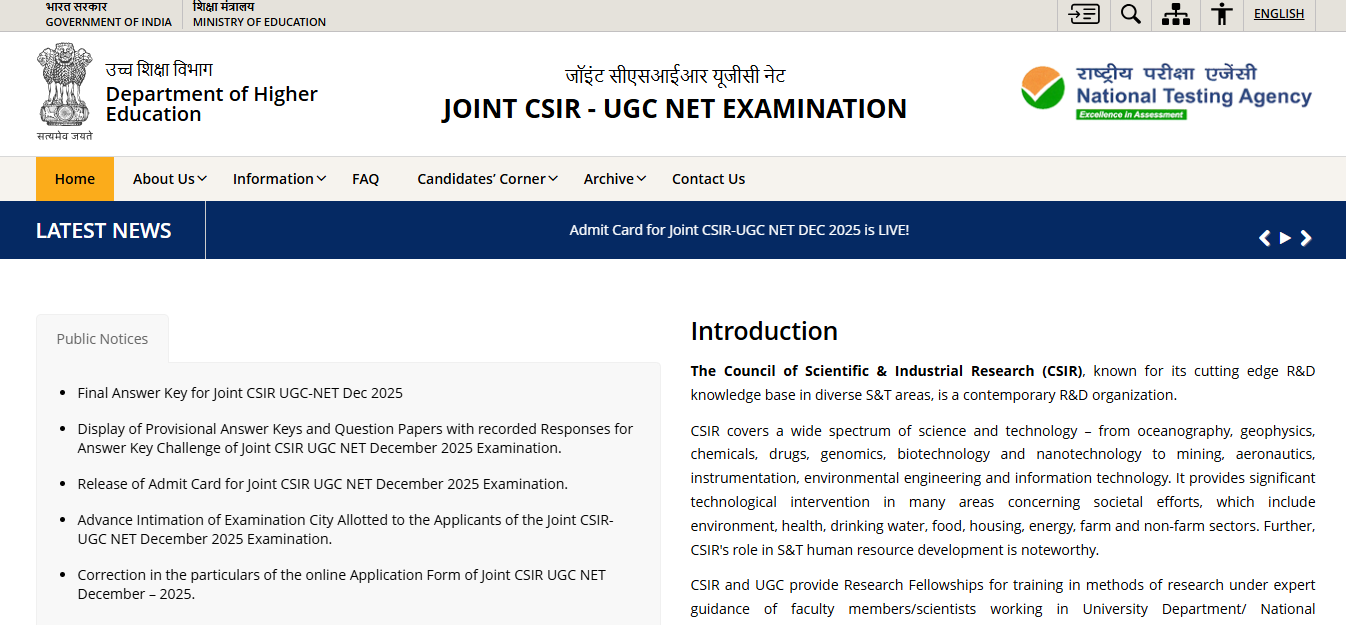 CSIR NET 2025 final answer key out: Direct link here, result expected shortly