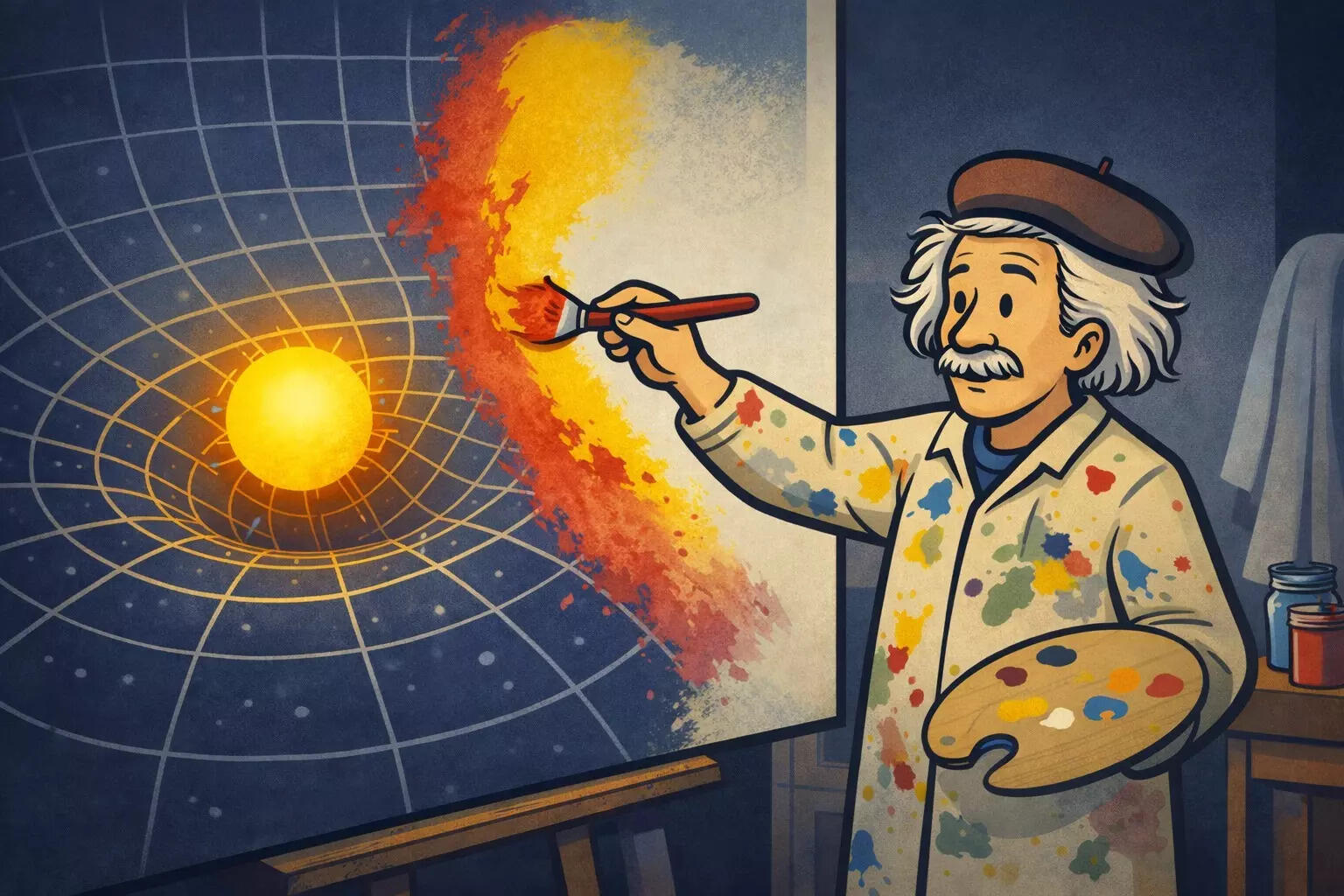 Theory of relativity for dummies: How Albert Einstein repainted space and time