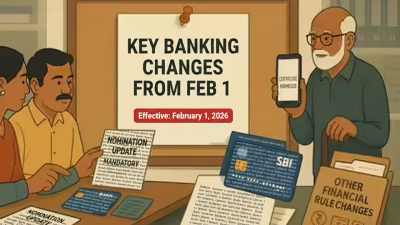February 2026 bank changes: These rules are changing as SBI, HDFC Bank, ICICI Bank and PNB revise charges and card benefits