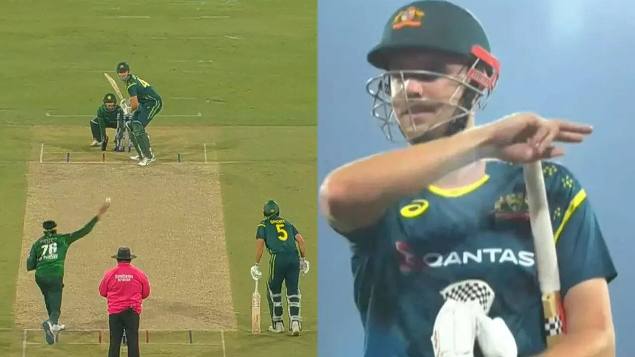 Watch: Pak bowler under fire! Green’s angry reaction to Tariq goes viral