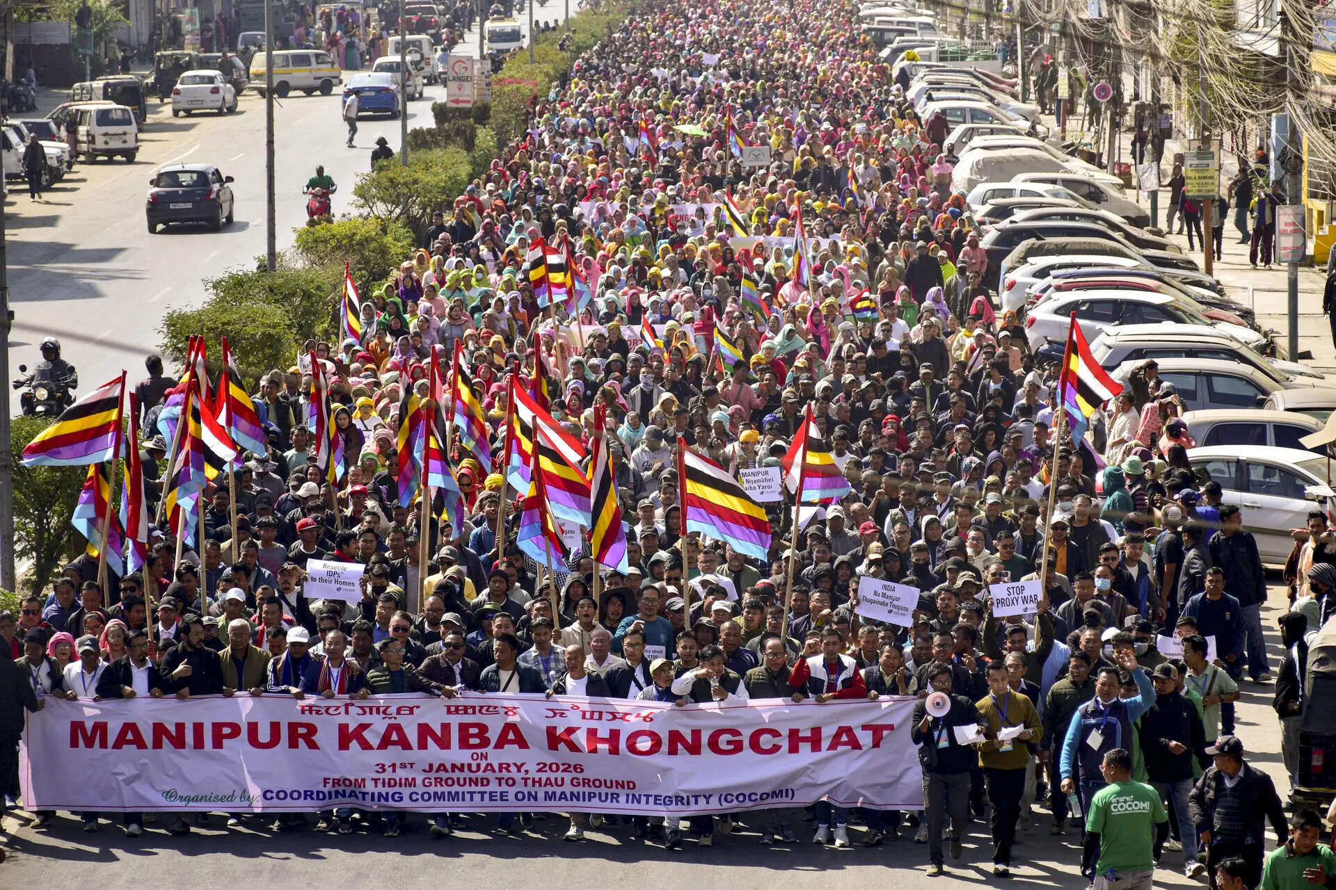 Thousands march in Imphal, demand territorial integrity