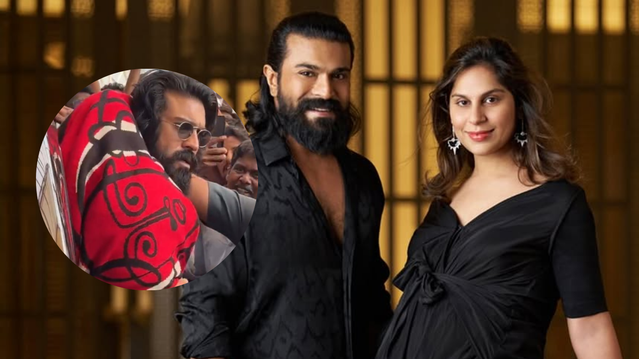 Ram Charan mobbed outside Hyderabad hospital; actor shields daughter Klin Kaara