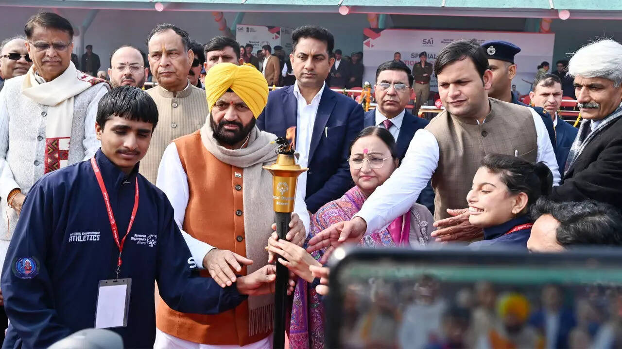 Special Olympics Bharat inaugurated at MDU, CM Nayab Singh Saini Flags off Event