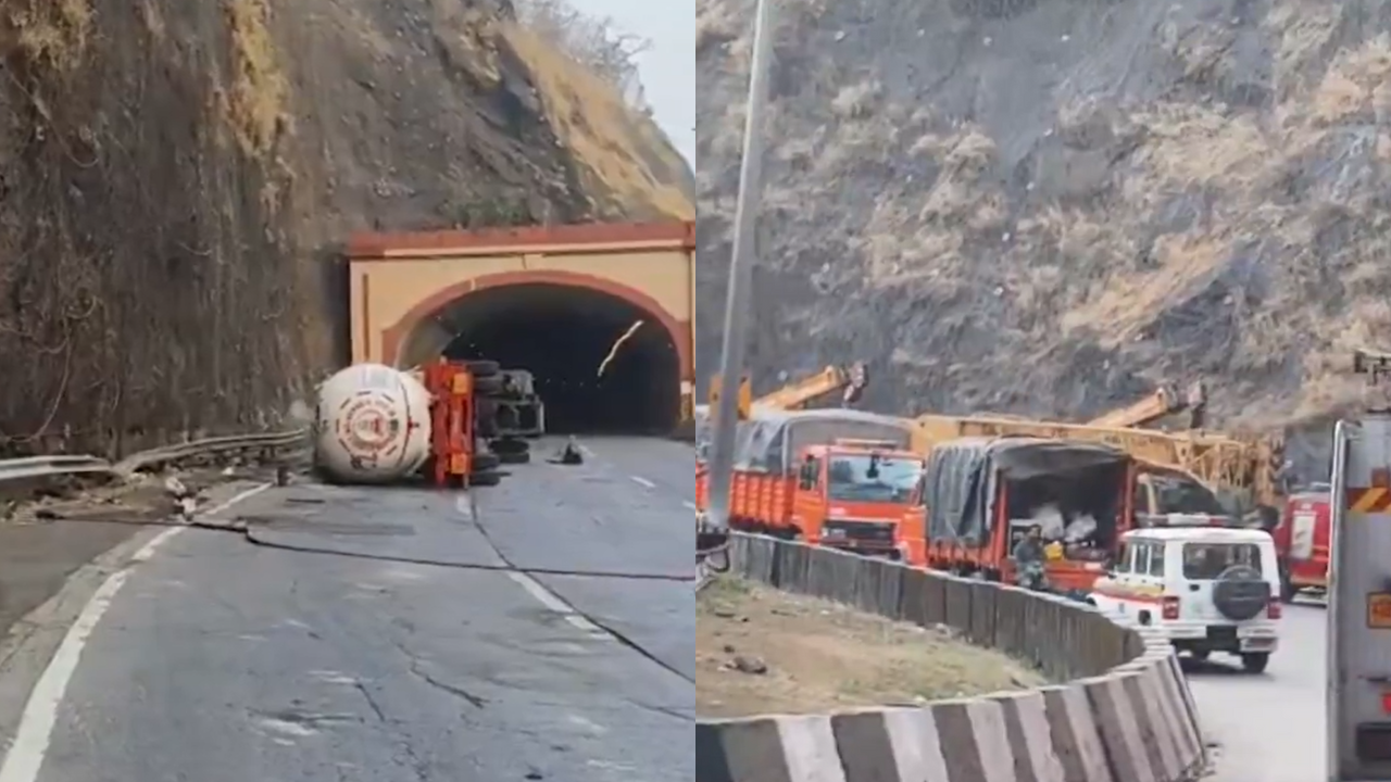 Mumbai–Pune Expressway in total chaos: Gas tanker mishap sparks 12-hour jam, traffic still paralysed; old highway overloaded due to diversion