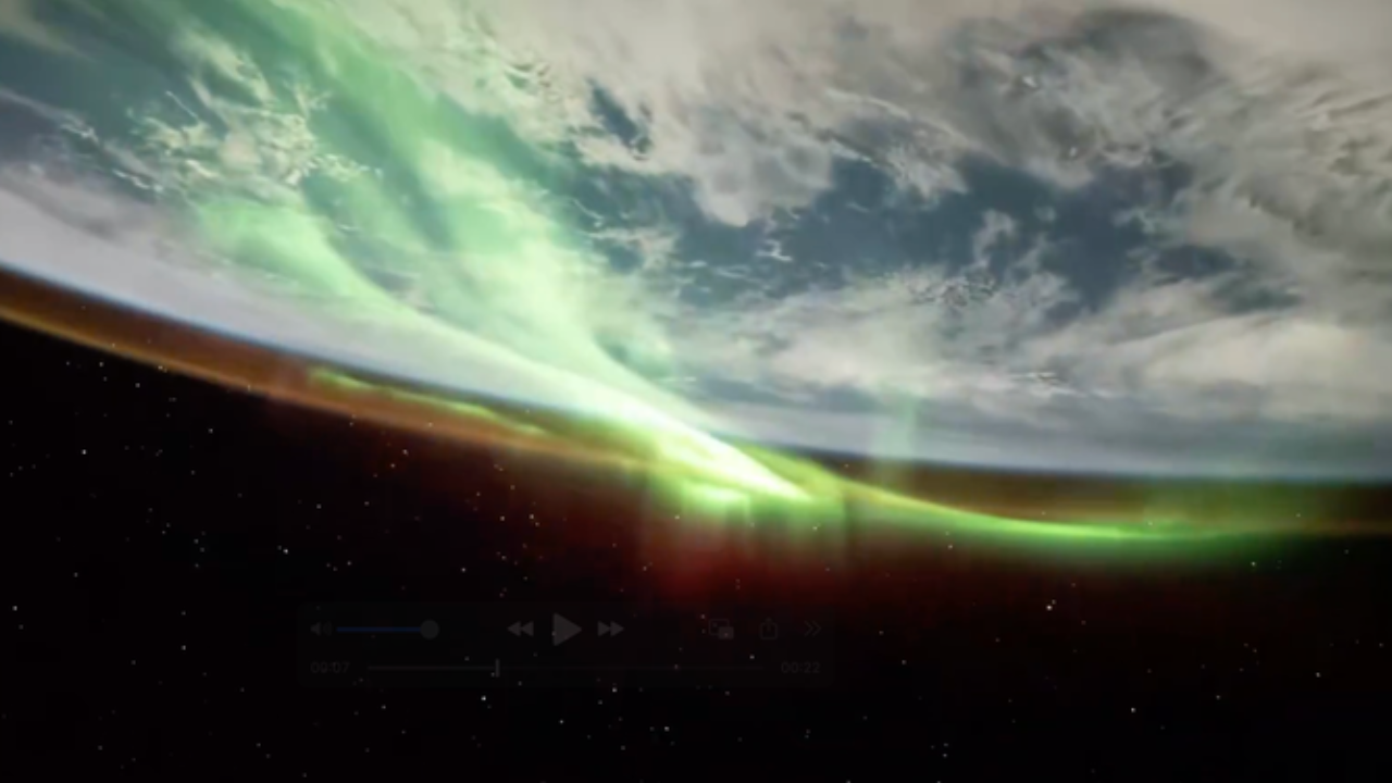 Green auroras ripple across Earth in breathtaking timelapse; Nasa shares video