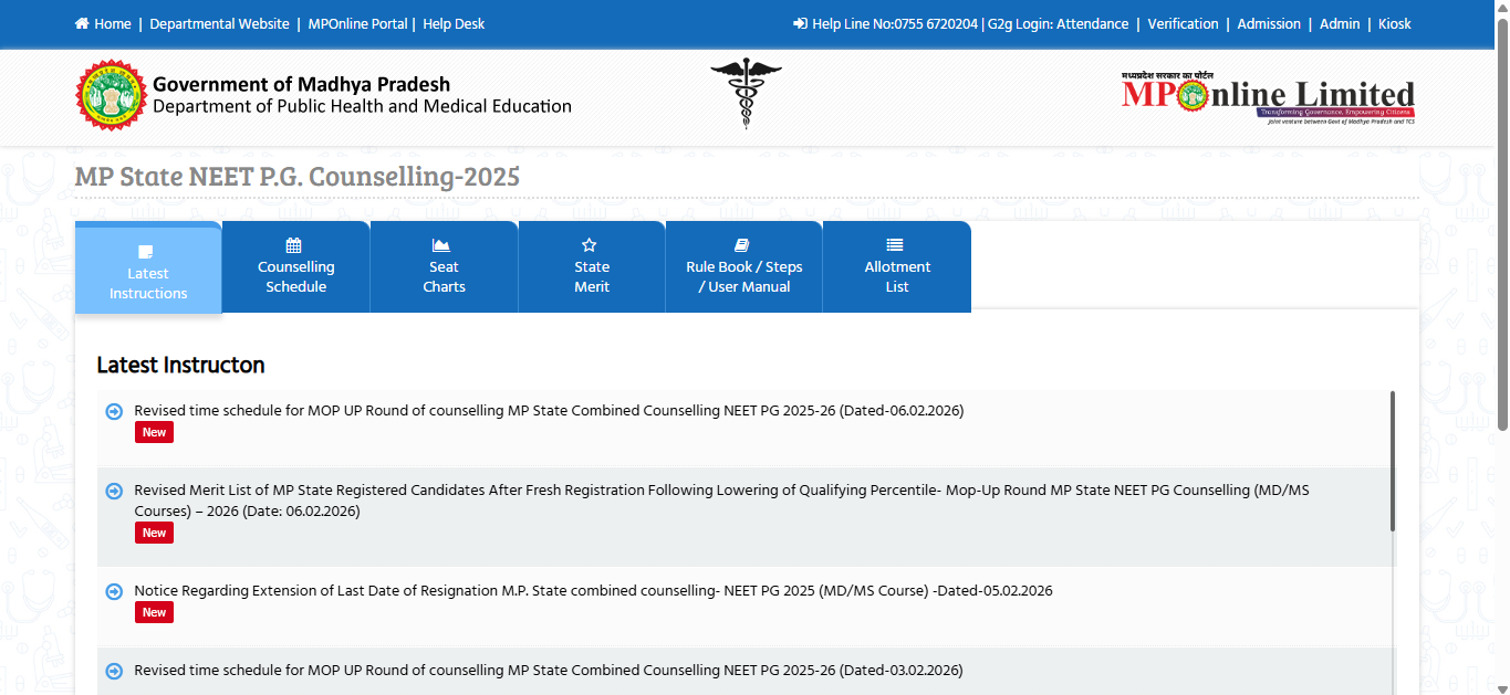 MP NEET PG counselling 2025 round 3 merit list released; 5,344 candidates qualify: Direct link to download here
