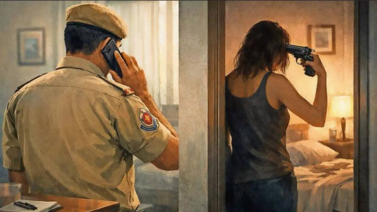 Delhi cop held after girlfriend shoots self dead with his service pistol in Noida Extension