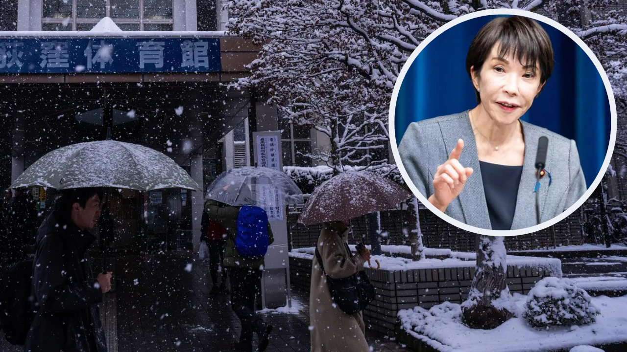Will PM Sanae Takaichi win Japan elections? Voters trudge through snow in rare winter polls