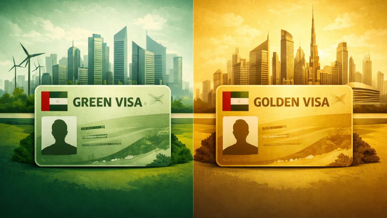 UAE Green Visa vs Golden Visa: Which long-term residency option suits you best?