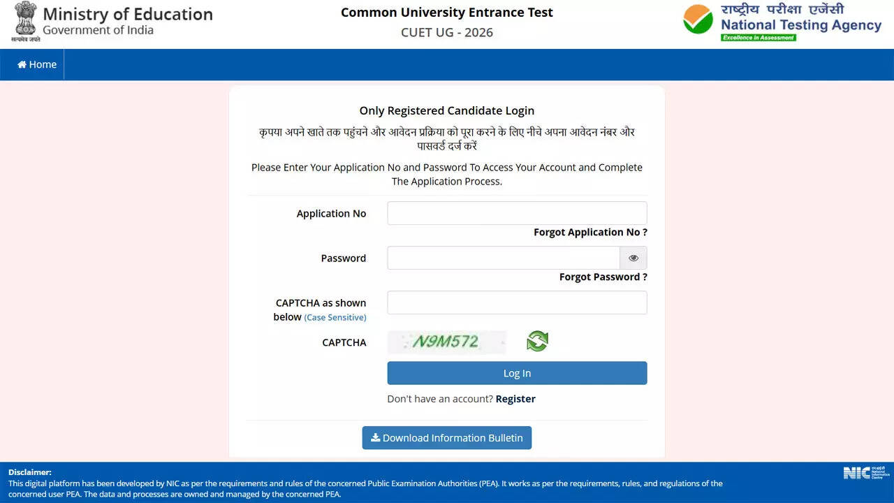CUET UG 2026 correction window opens at cuet.nta.nic.in; know which details can be edited