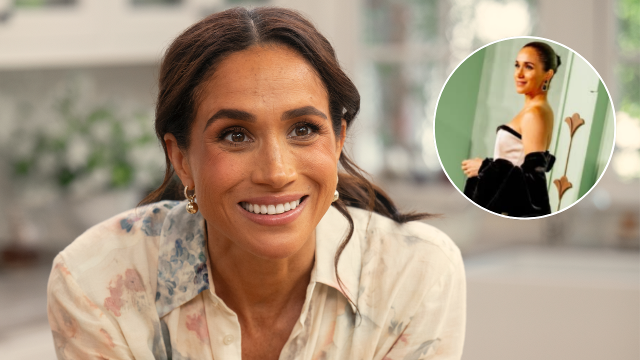 Meghan Markle's Hollywood glam with strapless white gown