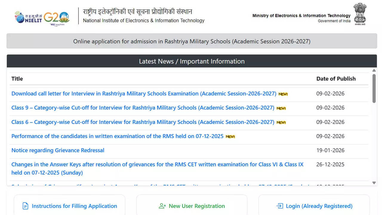 RMS result 2026: CET cut-off released, download interview e-call letters for admission to Class 6 &amp; 9