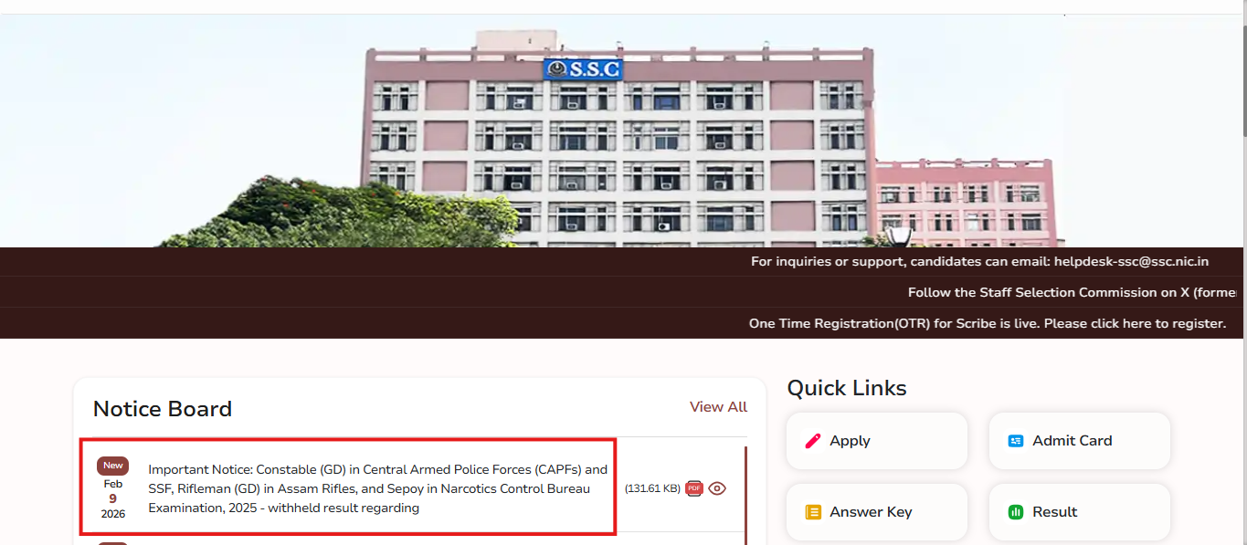 SSC GD result 2025: Important notice issued for withheld candidates; check details here