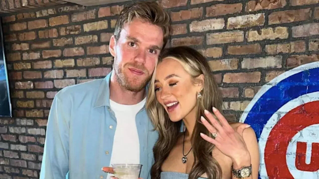 Connor McDavid’s wife Lauren Kyle turns heads in Milan ahead of Olympic opener