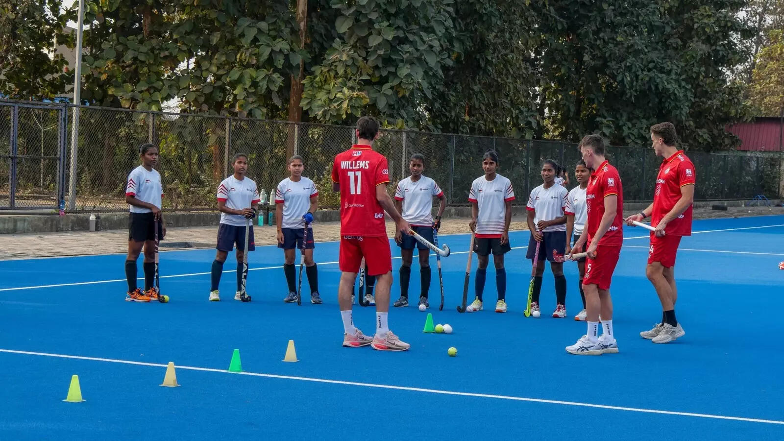 A day to remember: Belgium stars train with Panposh trainees