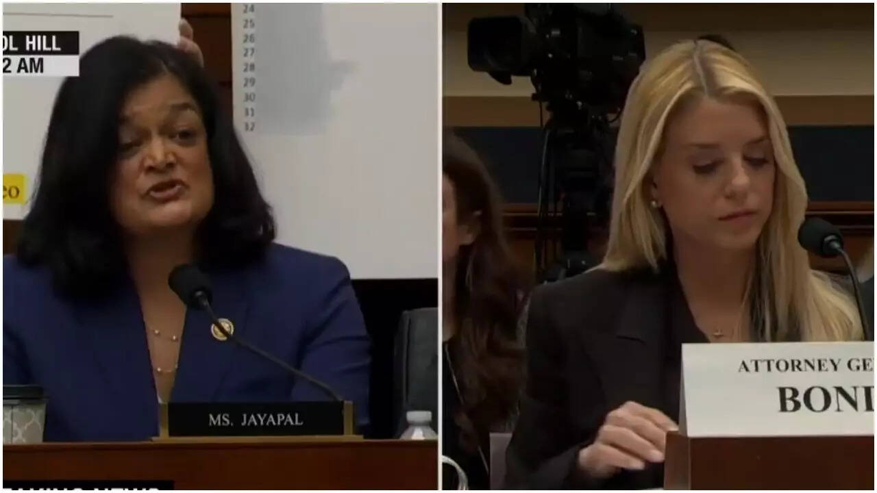 ‘Not going to get in the gutter with this woman’: Pam Bondi refuses to apologize after Indian-origin Democrat Jayapal asks her to at Epstein files hearing