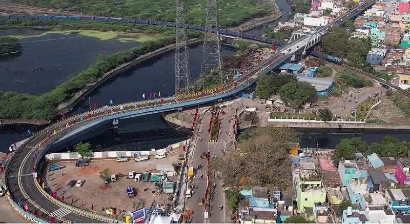 Stalin opens 96cr Korukkupet flyover